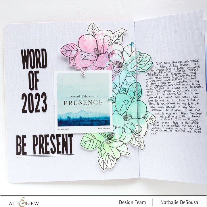 Clear Stamps Paint-A-Flower: Magnolia Grandiflora Outline Stamp Set