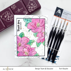 Clear Stamps Paint-A-Flower: Magnolia Grandiflora Outline Stamp Set