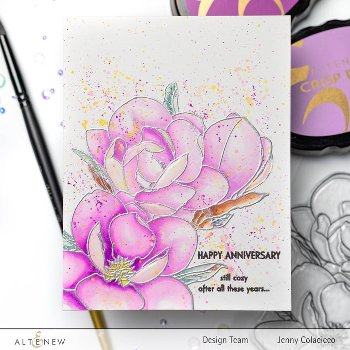 Clear Stamps Paint-A-Flower: Magnolia Rustica Rubra Outline Stamp Set