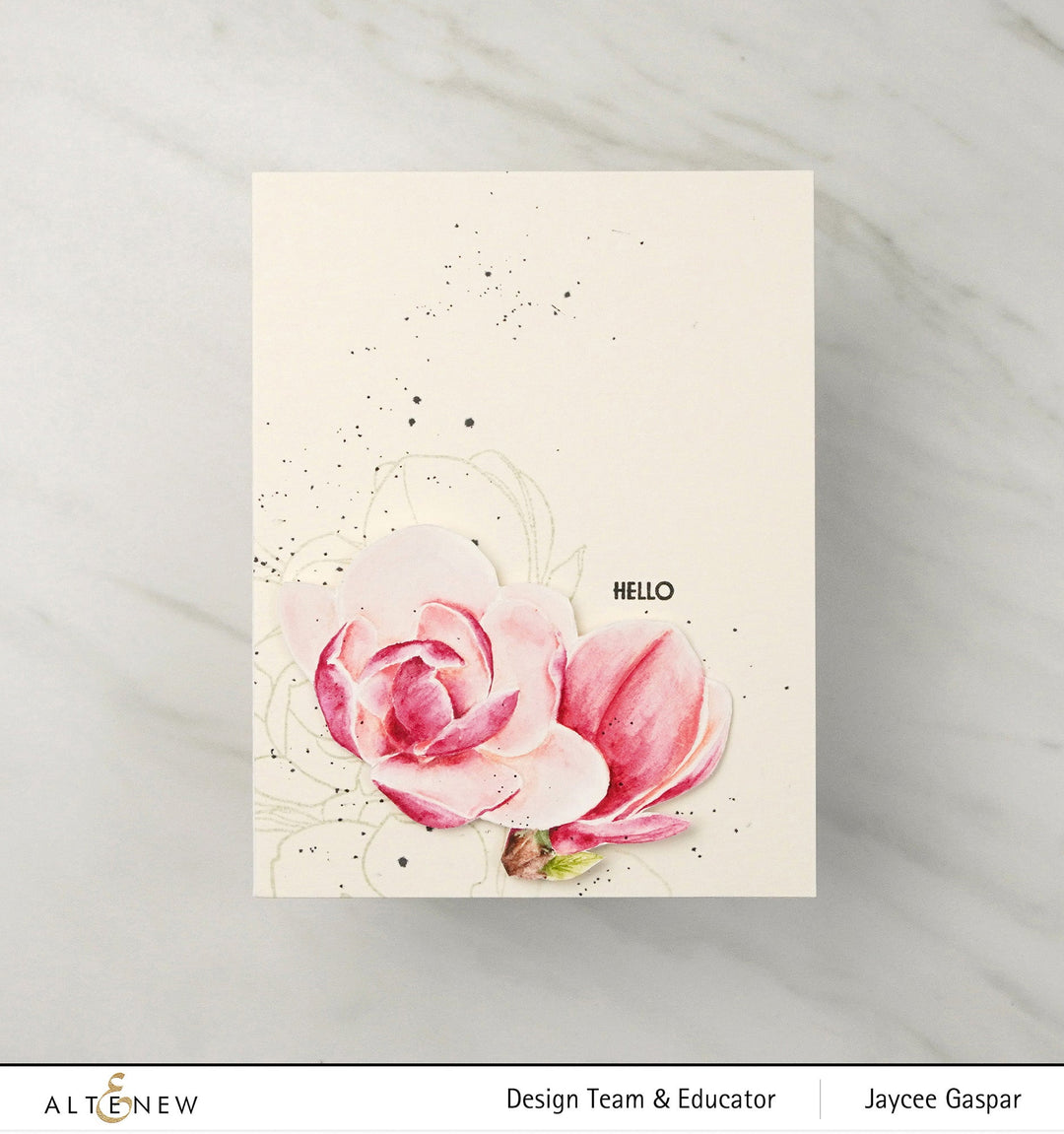 Clear Stamps Paint-A-Flower: Magnolia Rustica Rubra Outline Stamp Set