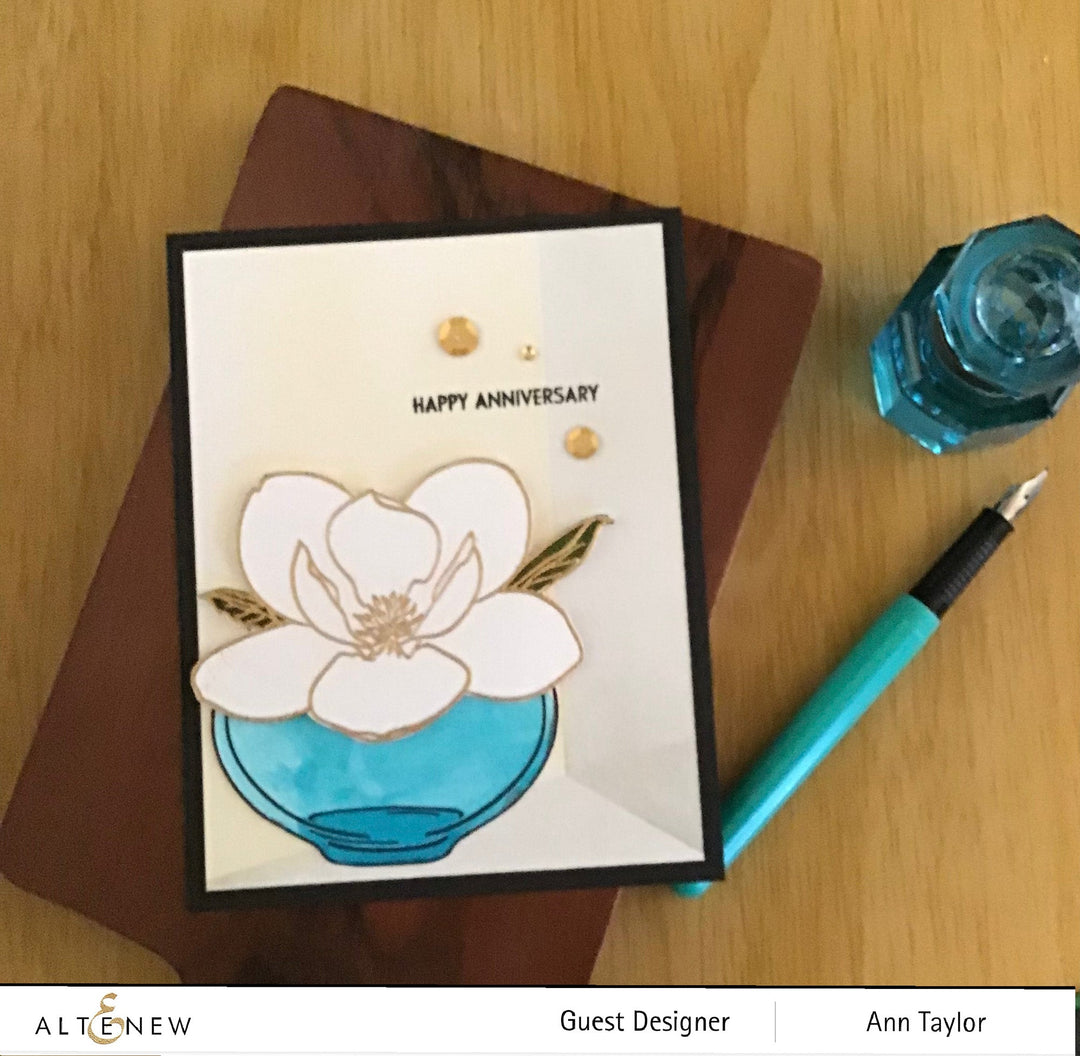 Clear Stamps Paint-A-Flower: Magnolia Rustica Rubra Outline Stamp Set