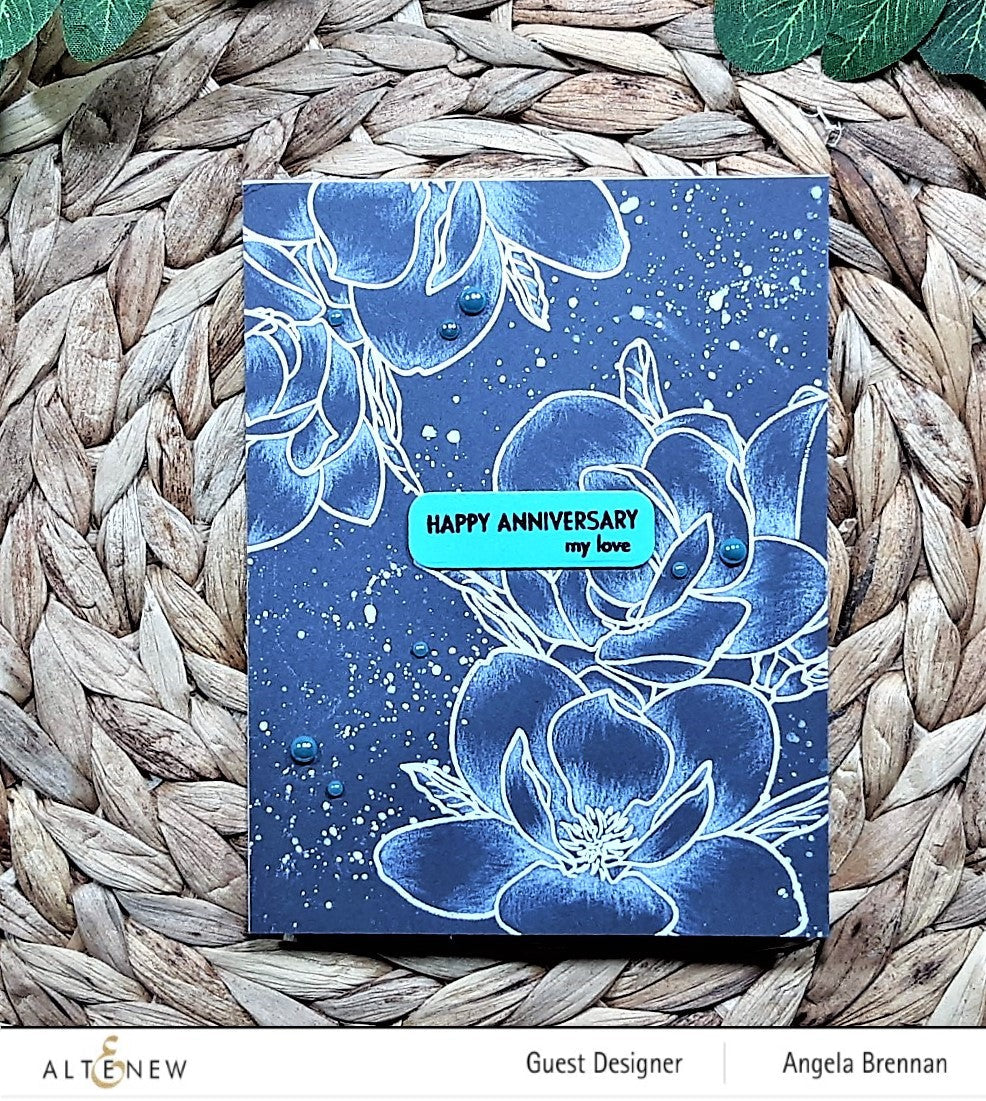 Clear Stamps Paint-A-Flower: Magnolia Rustica Rubra Outline Stamp Set