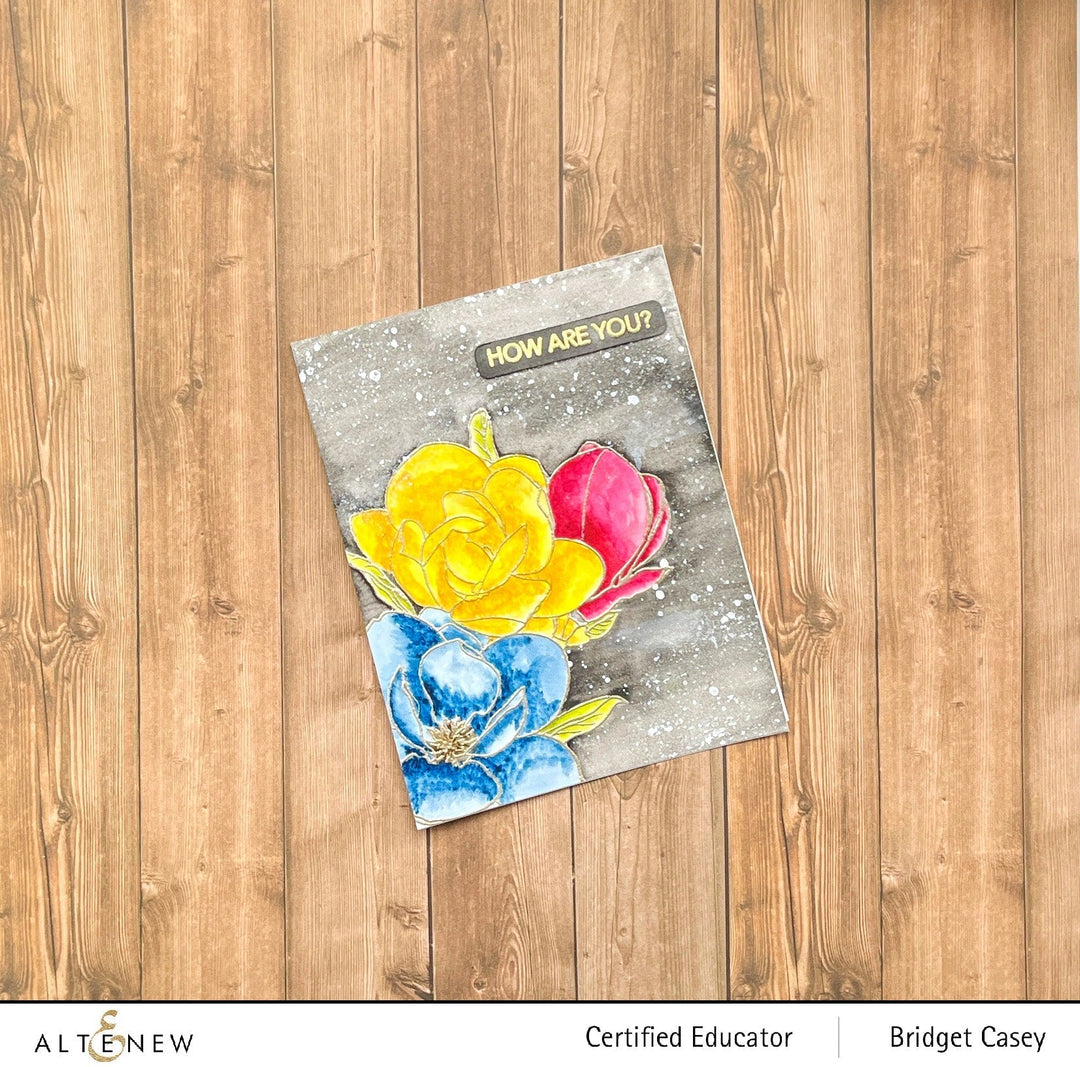 Clear Stamps Paint-A-Flower: Magnolia Rustica Rubra Outline Stamp Set