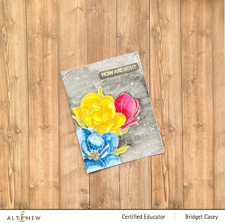 Clear Stamps Paint-A-Flower: Magnolia Rustica Rubra Outline Stamp Set