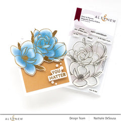 Clear Stamps Paint-A-Flower: Magnolia Rustica Rubra Outline Stamp Set