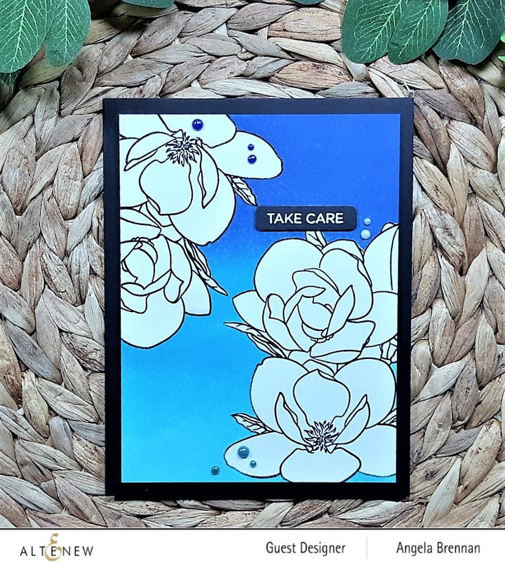 Clear Stamps Paint-A-Flower: Magnolia Rustica Rubra Outline Stamp Set