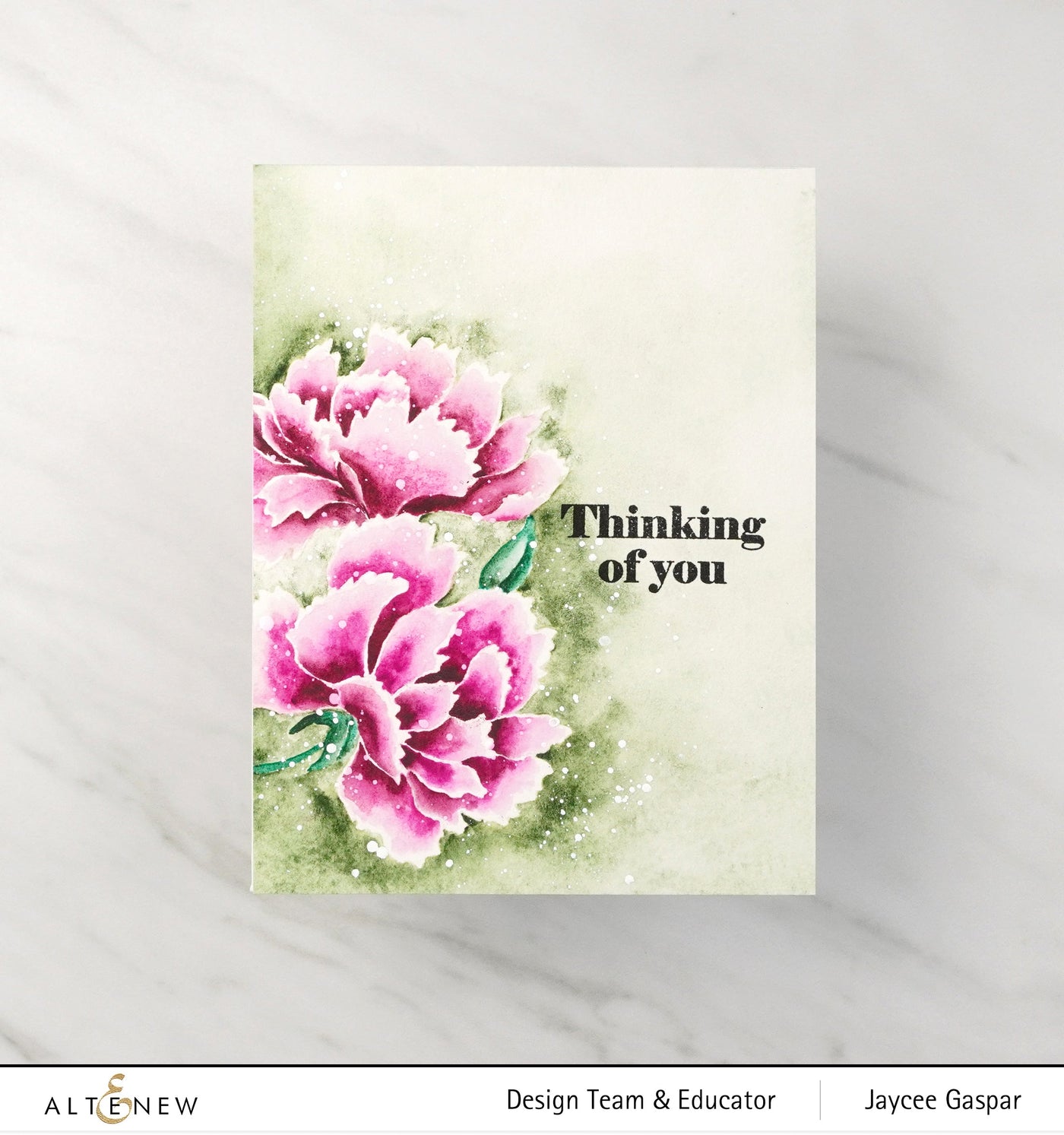 Clear Stamps Paint-A-Flower: Modern Pink Dianthus Outline Stamp Set