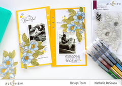 Clear Stamps Paint-A-Flower: Paeonia Japonica Outline Stamp Set