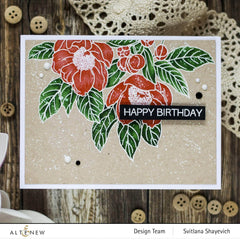 Clear Stamps Paint-A-Flower: Paeonia Japonica Outline Stamp Set