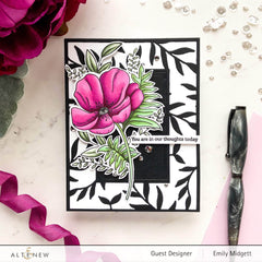 Clear Stamps Paint-A-Flower: Poppy Outline Stamp Set