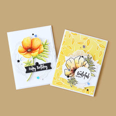 Clear Stamps Paint-A-Flower: Poppy Outline Stamp Set