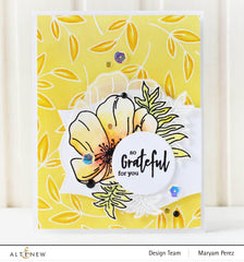 Clear Stamps Paint-A-Flower: Poppy Outline Stamp Set