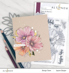Clear Stamps Paint-A-Flower: Poppy Outline Stamp Set