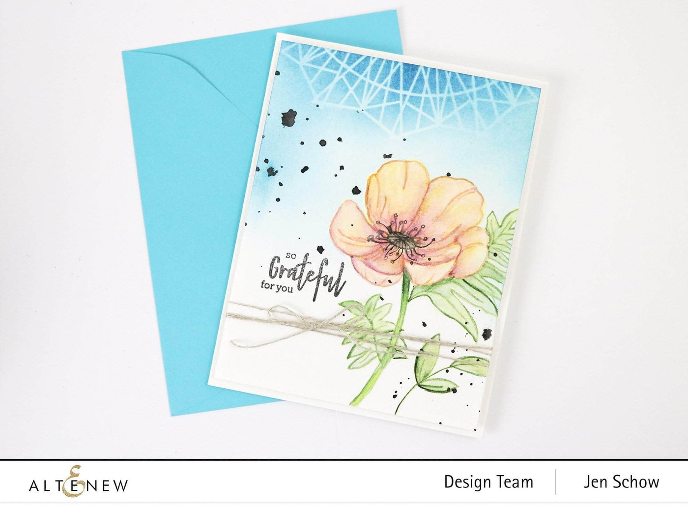 Clear Stamps Paint-A-Flower: Poppy Outline Stamp Set