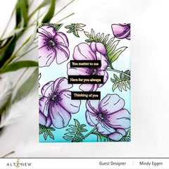 Clear Stamps Paint-A-Flower: Poppy Outline Stamp Set
