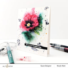 Clear Stamps Paint-A-Flower: Poppy Outline Stamp Set