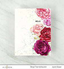 Clear Stamps Paint-A-Flower: Rosa Floribunda Outline Stamp Set