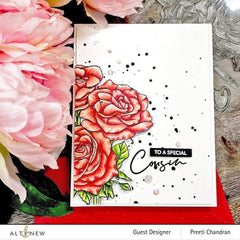 Clear Stamps Paint-A-Flower: Rosa Floribunda Outline Stamp Set