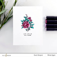 Clear Stamps Paint-A-Flower: Rose Outline Stamp Set
