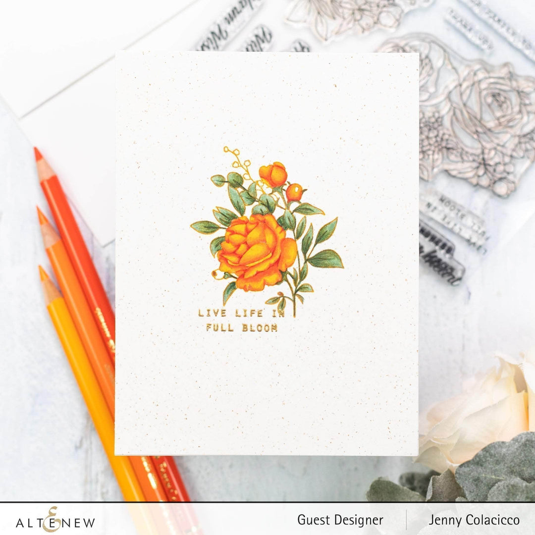 Clear Stamps Paint-A-Flower: Rose Outline Stamp Set