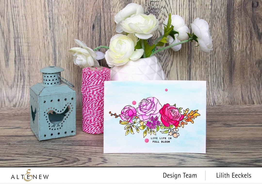 Clear Stamps Paint-A-Flower: Rose Outline Stamp Set