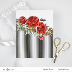 Clear Stamps Paint-A-Flower: Rose Outline Stamp Set
