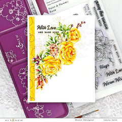 Clear Stamps Paint-A-Flower: Rose Outline Stamp Set