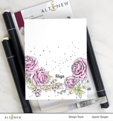 Clear Stamps Paint-A-Flower: Rose Outline Stamp Set