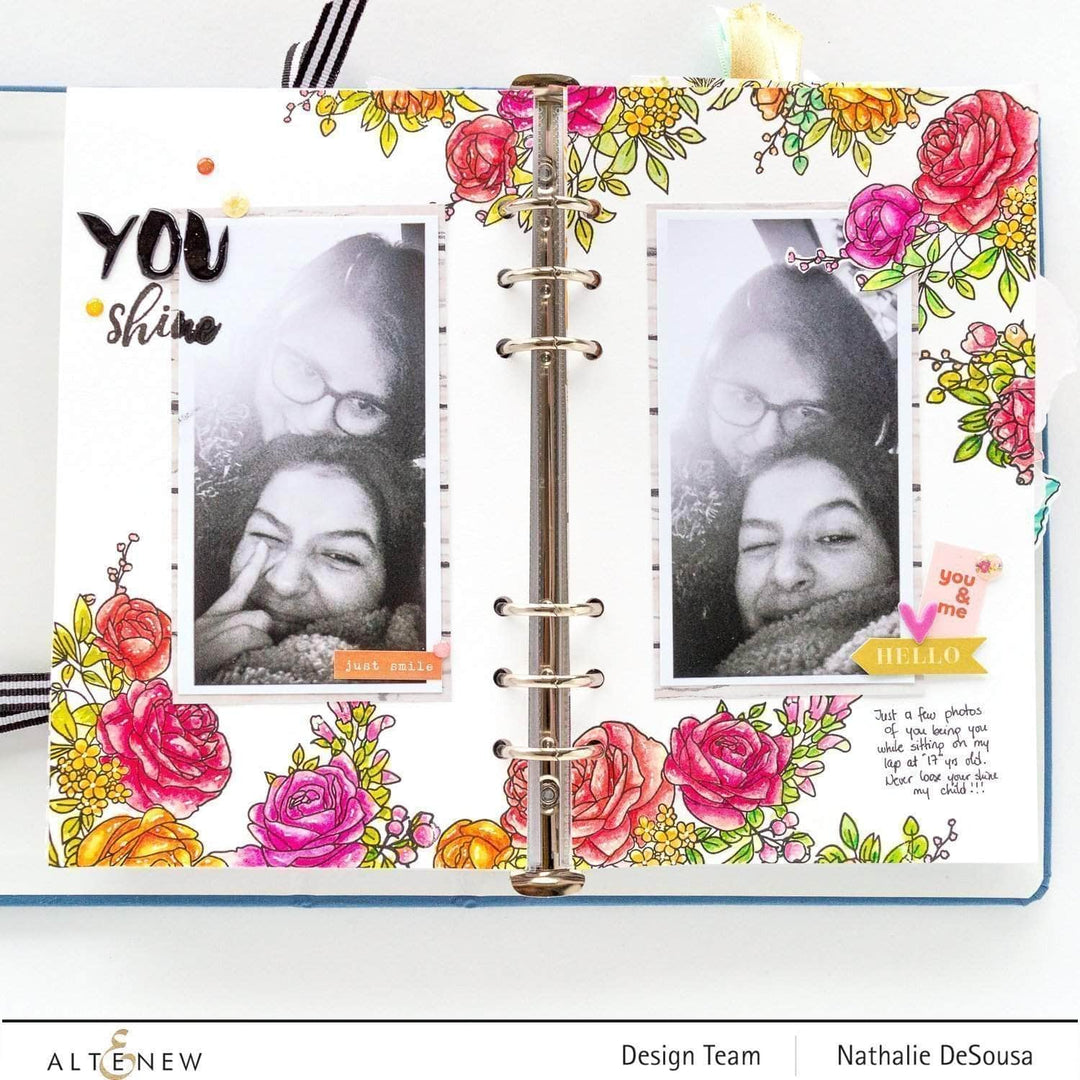Clear Stamps Paint-A-Flower: Rose Outline Stamp Set