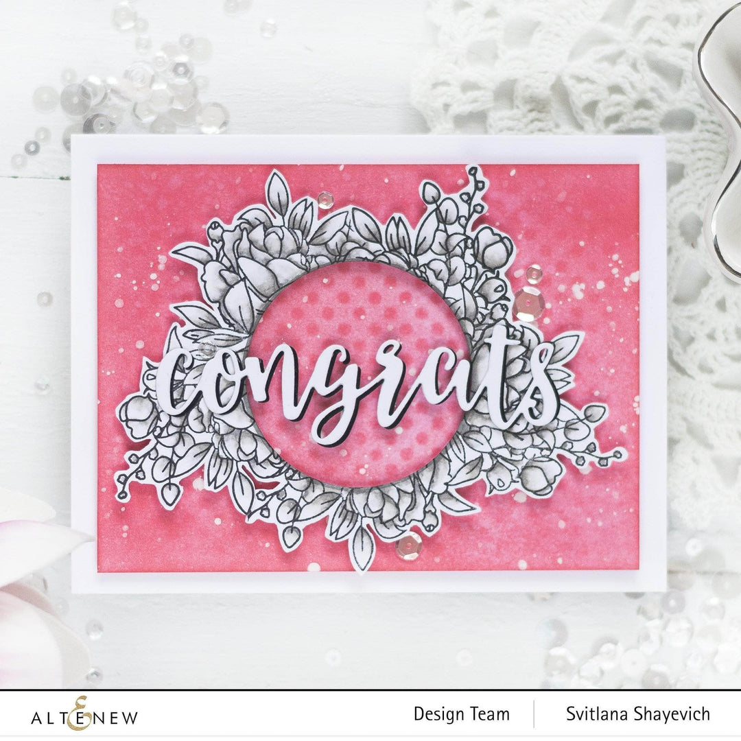 Clear Stamps Paint-A-Flower: Rose Outline Stamp Set
