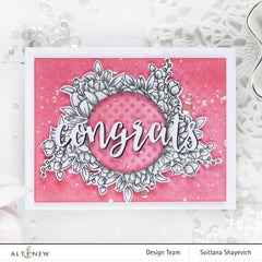 Clear Stamps Paint-A-Flower: Rose Outline Stamp Set