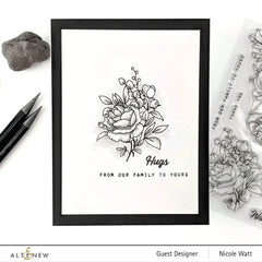 Clear Stamps Paint-A-Flower: Rose Outline Stamp Set
