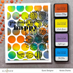 Clear Stamps Paint-A-Flower: Spider Mums Outline Stamp Set