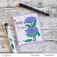 Clear Stamps Paint-A-Flower: Spider Mums Outline Stamp Set