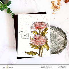 Clear Stamps Paint-A-Flower: Spider Mums Outline Stamp Set