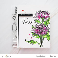 Clear Stamps Paint-A-Flower: Spider Mums Outline Stamp Set