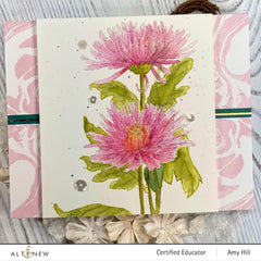 Clear Stamps Paint-A-Flower: Spider Mums Outline Stamp Set