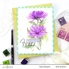 Clear Stamps Paint-A-Flower: Spider Mums Outline Stamp Set