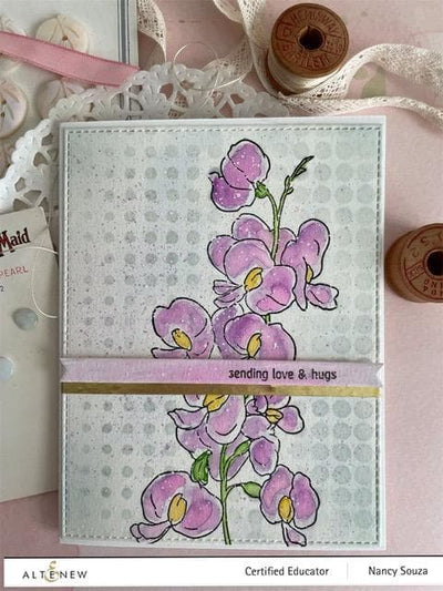 Clear Stamps Paint-A-Flower: Sweet Pea Outline Stamp Set