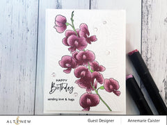 Clear Stamps Paint-A-Flower: Sweet Pea Outline Stamp Set
