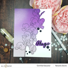 Clear Stamps Paint-A-Flower: Sweet Pea Outline Stamp Set