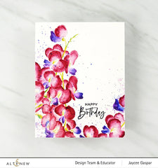 Clear Stamps Paint-A-Flower: Sweet Pea Outline Stamp Set