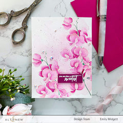 Clear Stamps Paint-A-Flower: Sweet Pea Outline Stamp Set
