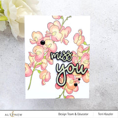Clear Stamps Paint-A-Flower: Sweet Pea Outline Stamp Set