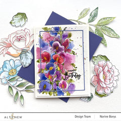Clear Stamps Paint-A-Flower: Sweet Pea Outline Stamp Set