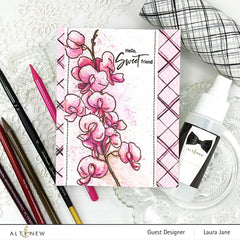 Clear Stamps Paint-A-Flower: Sweet Pea Outline Stamp Set
