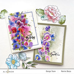 Clear Stamps Paint-A-Flower: Sweet Pea Outline Stamp Set