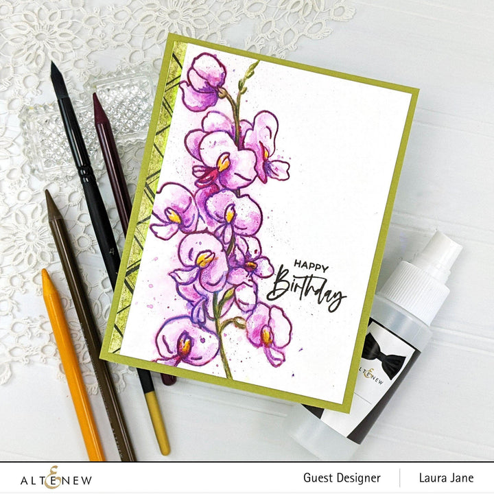 Clear Stamps Paint-A-Flower: Sweet Pea Outline Stamp Set