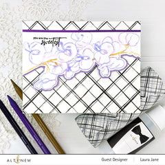 Clear Stamps Paint-A-Flower: Sweet Pea Outline Stamp Set