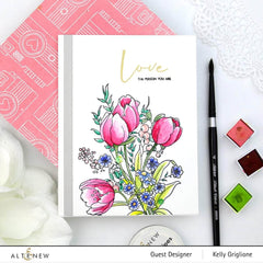 Clear Stamps Paint-A-Flower: Tulips Outline Stamp Set
